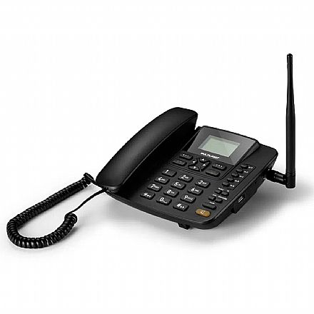 Telefonia fixa - Telefone Celular Rural Fixo de Mesa - 3G - Display Digital - Multilaser RE504
