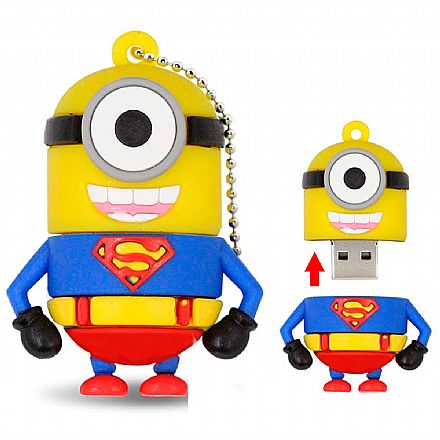 Pen Drive - Pen Drive 8GB Multilaser Minions Superman