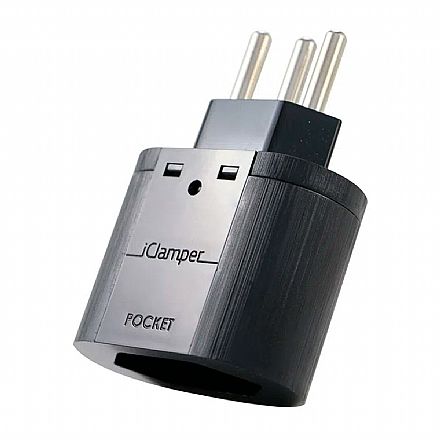 Filtro de linha - Protetor Contra Raios Clamper iClamper Pocket 3P - DPS - 20A - Preto - 11655