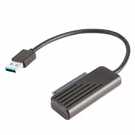 Storage / Case / Dockstation - Adaptador USB para SATA - Compatível com SSD e HD 2.5" - USB 3.1 - Akasa AK-AU3-07BK