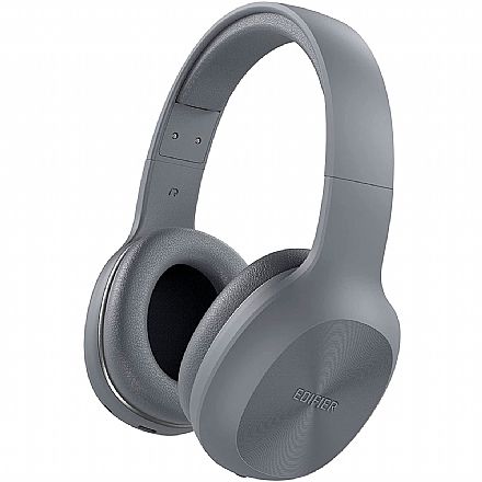 Fone de Ouvido - Fone de Ouvido Bluetooth Edifier W600BT - Conexão com ou sem Fio - com Microfone - P2 - Cinza