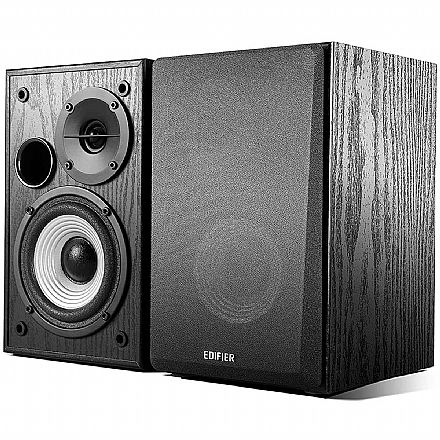 Caixa de Som - Caixa de Som Edifier R980T - Qualidade Estúdio - 24W RMS - em Madeira - Bivolt