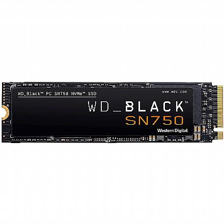 SSD - SSD M.2 1TB Western Digital SN750 - NVMe - Leitura 3430MB/s - Gravação 3000MB/s - WDS100T3X0C-00SJG0