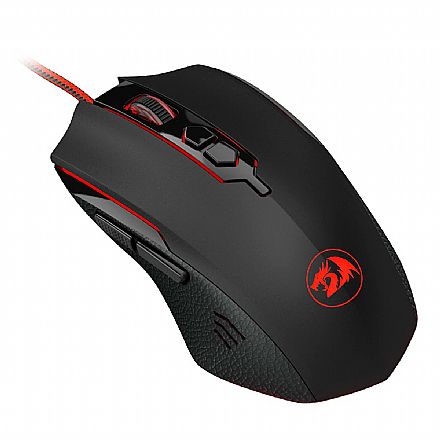 Mouse - Mouse Gamer Redragon Inquisitor 2 - 7200dpi - 6 Botões Programáveis - LED Vermelho - M716A