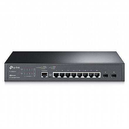 Rede Switch - Switch 8 Portas TP-Link TL-SG3210 - Gerenciável L2+ - Gigabit - 2 portas SFP - JetStream - Omada SDN