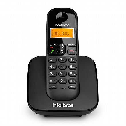 Telefonia fixa - Telefone sem Fio Intelbras TS 3110 - DECT 6.0 - com Agenda e Identificador de Chamadas - Preto