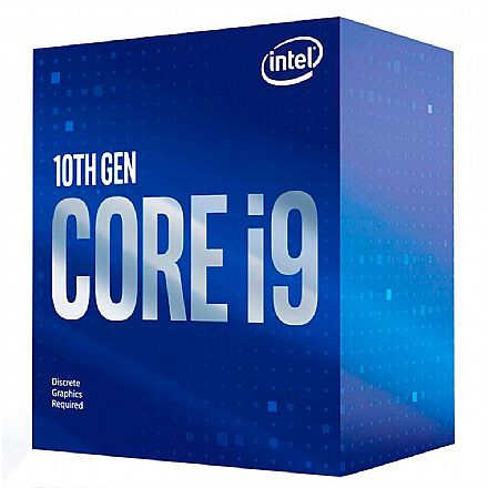 Processador Intel - Intel® Core i9 10900F - LGA 1200 - 2.8GHz (Turbo 5.2GHz) - Cache 20MB - 10ª Geração - BX8070110900F