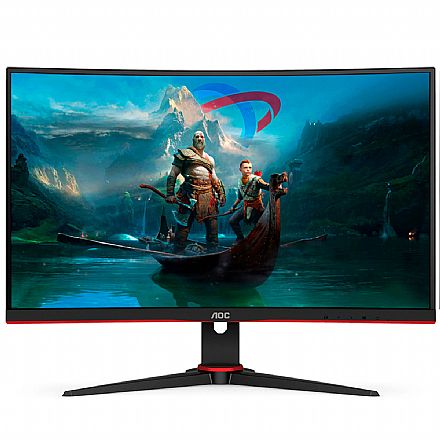 Monitor - Monitor Gamer 27" AOC Legend Curvo C27G2ZE - Full HD VA - FreeSync - 240Hz - 0.5MS - HDMI/DisplayPort