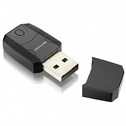 Placas e Adaptadores de rede - USB Adaptador Wi-Fi Multilaser RE052 - Nano - 300Mbps - MU-MIMO - com WPS