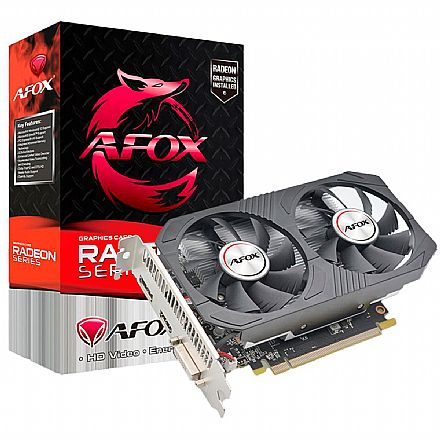 Placa de Vídeo - AMD Radeon RX 550 4GB GDDR5 128bits - Afox AFRX550-4096D5H5-V2
