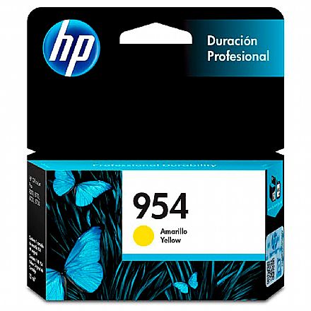 Cartucho - Cartucho HP 954 Amarelo - L0S56AB - Para OfficeJet Pro 8210 / 8216/8218 / 7740 / 8710 / 8720 / 8730 / 8740