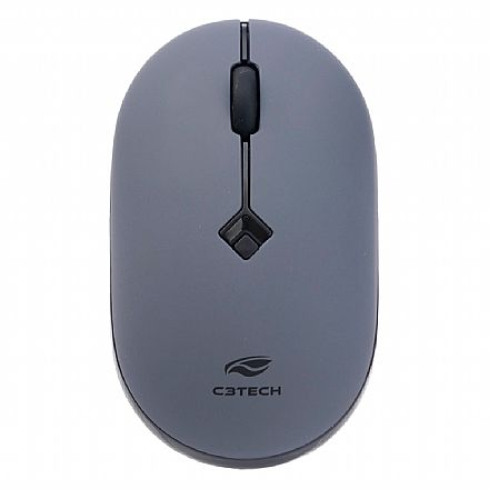 Mouse - Mouse sem Fio C3Tech M-W60GY - 1600dpi - Cinza