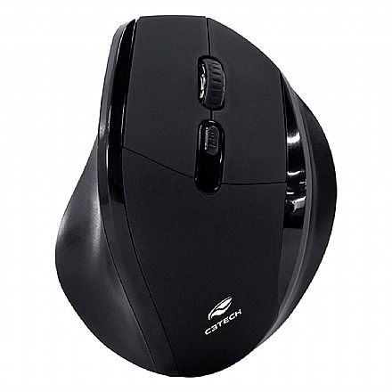 Mouse - Mouse sem Fio C3Tech M-W120BK - 2.4GHz - 1600dpi - Preto