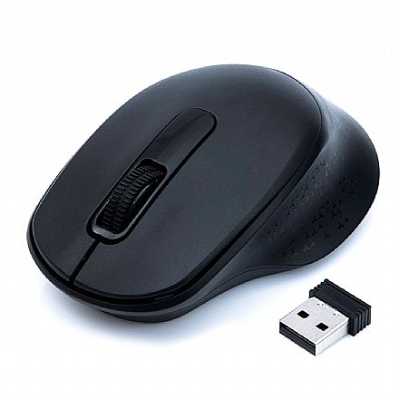 Mouse - Mouse sem Fio C3Tech M-BT200BK - 2.4GHz - 1600dpi - Preto