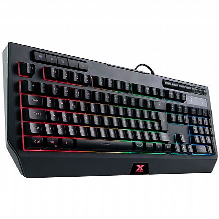 Teclado - Teclado Gamer Vinik Vx Protector GT800 - ABNT2 - LED Multicores - Suporte para Smartphone