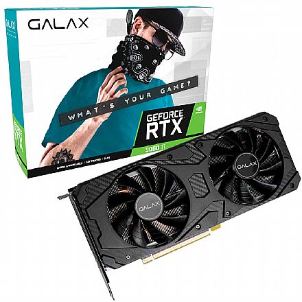 Placa de Vídeo - GeForce RTX 3060 Ti 8GB GDDR6 256bits - 1 Click O.C - Galax 36ISL6MD1VQW - Selo LHR