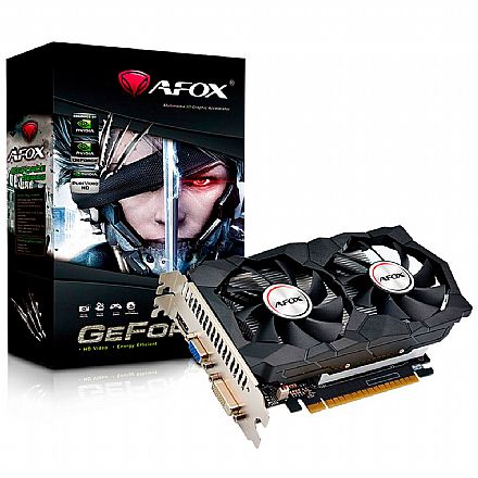 Placa de Vídeo - GeForce GT 740 4GB GDDR5 128bits - Afox AF740-4096D5H2-V2
