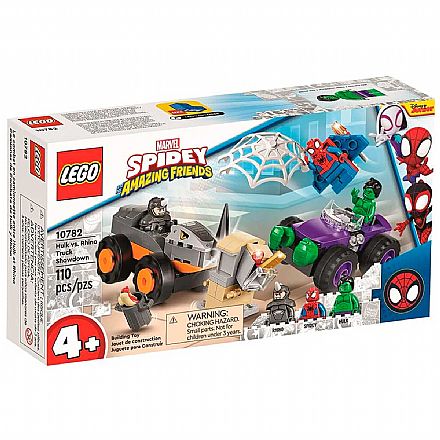 Brinquedo - LEGO Super Heroes Marvel - Confronto Hulk contra Rinoceronte - 10782