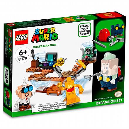 Brinquedo - LEGO Super Mario™ - Laboratório e Aspirespectro de Luigi`s Mansion™ - Pacote de Expansão - 71397