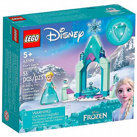 Brinquedo - LEGO Disney Princess - Pátio do Castelo da Elsa - 43199