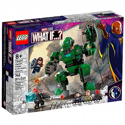 Brinquedo - LEGO Super Heroes Marvel - Capitã Carter e o Gigante de Hydra - 76201