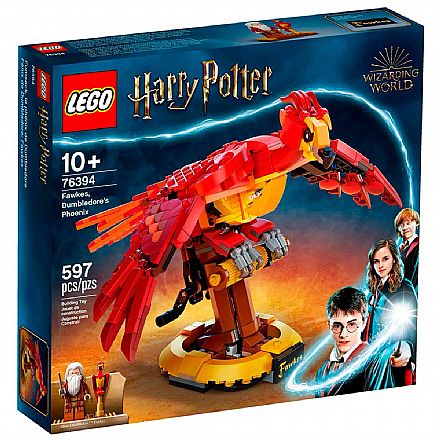 Brinquedo - LEGO Harry Potter - Fawkes, A Fênix de Dumbledore - 76394