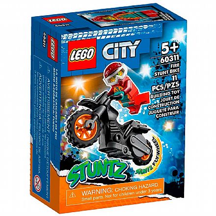 Brinquedo - LEGO City - Motocicleta de Acrobacias dos Bombeiros - 60311
