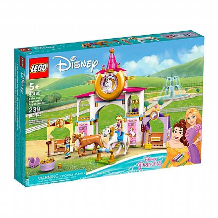 Brinquedo - LEGO Disney Princess - Estábulos Reais de Bela e Rapunzel - 43195