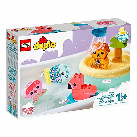 Brinquedo - LEGO Duplo - Diversão Hora do Banho: Ilha de Animais Flutuantes - 10966