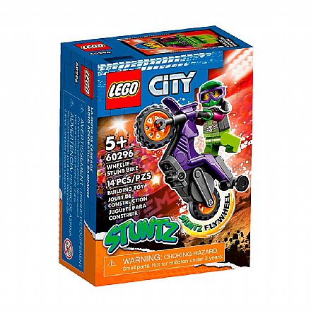 Brinquedo - LEGO City - Motocicleta de Wheeling - 60296