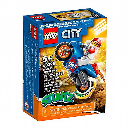 Brinquedo - LEGO City - Motocicleta de Acrobacias Foguete - 60298