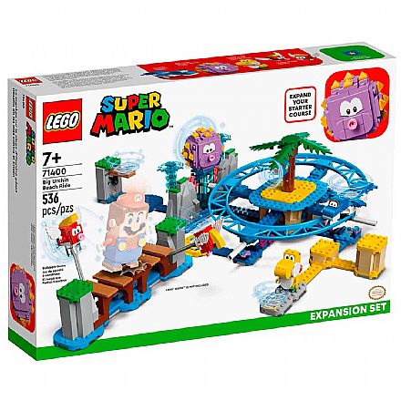 Brinquedo - LEGO Super Mario™ - Passeio de Praia do Ouriço Gigante - Pacote de Expansão - 71400