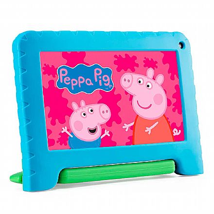 Tablet - Tablet Multilaser Peppa Pig - Tela 7", 32GB, Wi-Fi, Quad Core - Azul - NB375