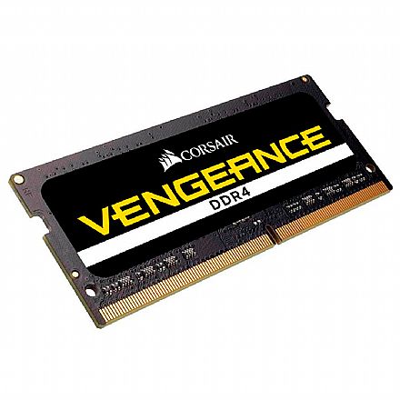 Memória para Notebook - Memória SODIMM 8GB (2x4GB) DDR4 2400MHz Corsair Vengeance - para Notebook - CL16 - CMSX8GX4M2A2400C16