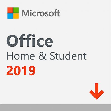 Software - Office Home Student 2019 - para 1 PC ou Mac - Licença perpétua - 79G-05010