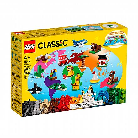 Brinquedo - LEGO Classic - Ao Redor do Mundo - 11015