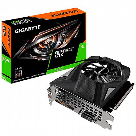 Placa de Vídeo - GeForce GTX 1650 4GB GDDR6 128bits - Gigabyte OC GV-N1656OC-4GD