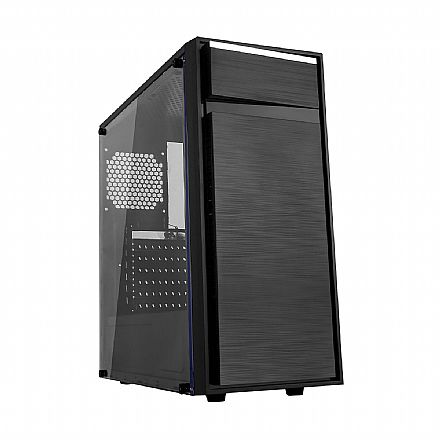 Gabinete - Gabinete Gamer Bluecase BG-015 - USB 3.0 - Janela Lateral de Acrílico