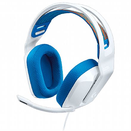 Fone de Ouvido - Headset Gamer Logitech G335 - Drivers 40mm - Controle de Volume - Conector P2 - Branco - 981-001017