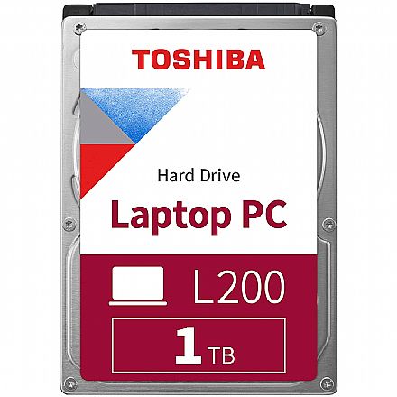 HD (Disco Rígido) - HD 1TB para Notebook - 128MB Cache - Toshiba L200 HDWL110UZSVA