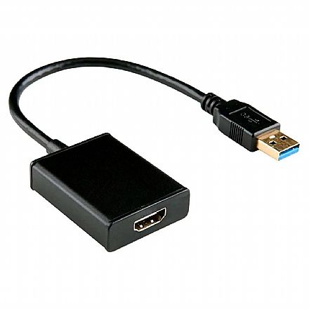 Cabo & Adaptador - Adaptador Conversor USB para HDMI - 20cm - USB 3.0