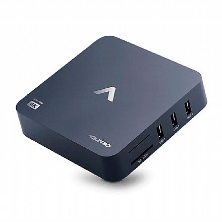 Players de Midia - Smart TV Box 4K Aquário STV-2000 - Android 7.1 - Streaming Wi-Fi - USB - HDMI