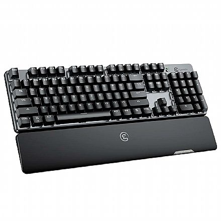 Teclado - Teclado Mecânico Gamer GameSir GK300 Wireless - Bluetooth e USB - Switch TTC Blue - Preto