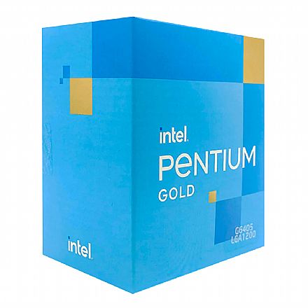 Processador Intel - Intel® Pentium Gold® G6405 - LGA 1200 - 4.1GHz - Cache 4MB - 10ª Geração - BX80701G6405