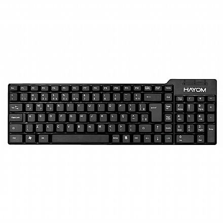 Teclado - Teclado USB Hayom TC3201 - ABNT2 - Preto - 321001