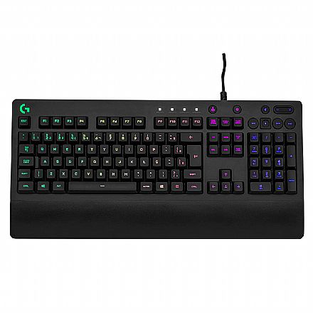 Teclado - Teclado Gamer Logitech G213 - RGB LightSync - Controles de Mídia - ABNT2 - 920-009438