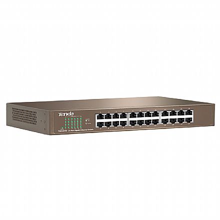 Rede Switch - Switch 24 Portas Tenda TEG1024D - Gigabit