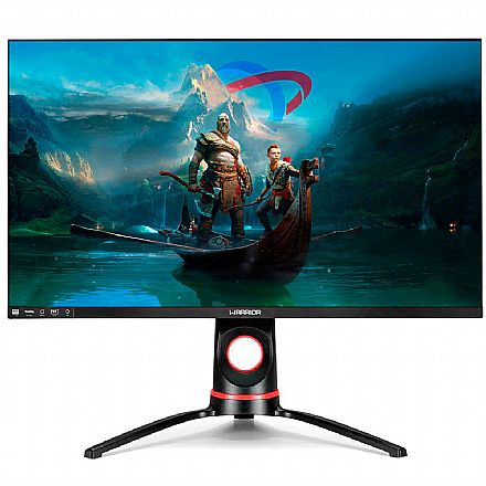 Monitor - Monitor Gamer 27" Warrior Kaizen MN201 - Full HD IPS - 144Hz - 1ms - FreeSync - RGB - HDMI/DisplayPort/USB