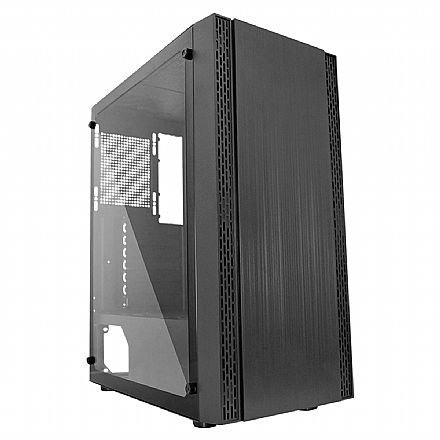 Gabinete - Gabinete Gamer K-Mex Pantera 3 - Lateral em Vidro Temperado - CG-1BZ5 *Liquidação peça com pequenas avarias