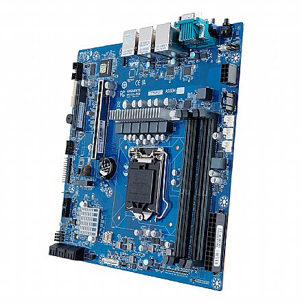 Placa Mãe para Intel - Placa Mãe para Servidor Intel Xeon Gigabyte MX33-BS0 - (LGA 1200 - DDR4 ECC) - Chipset C252 - Dual LAN